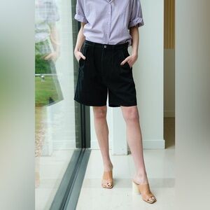 Citizens Of Humanity Martizy Black Pleated Casual Shorts Women's Size 32 COH